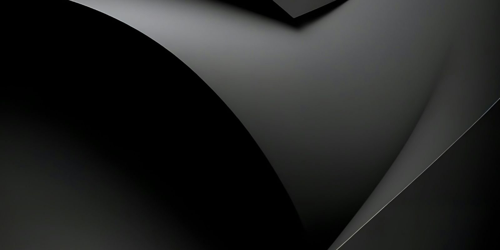 Concept frame: a single curved form in soft shadow